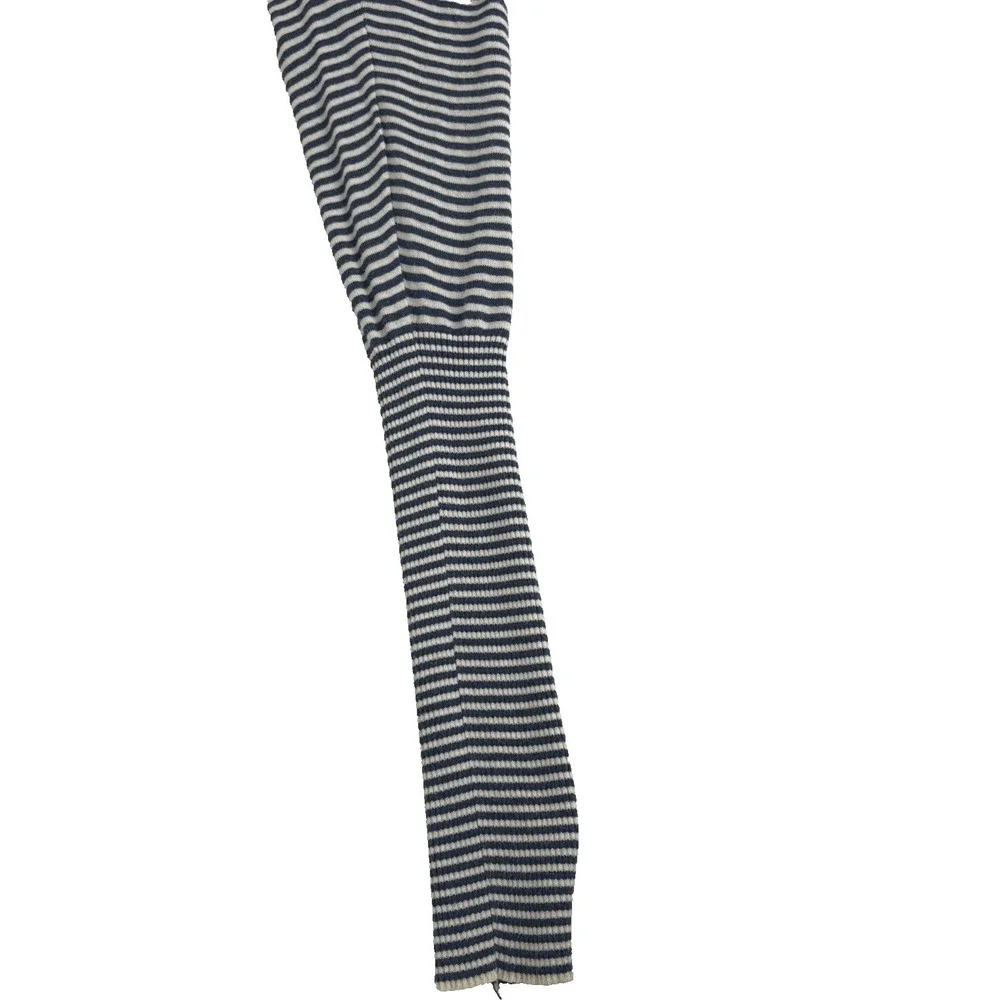 Free People Striped Open Cardigan Sweater Womens Small Lightweight Blue White
